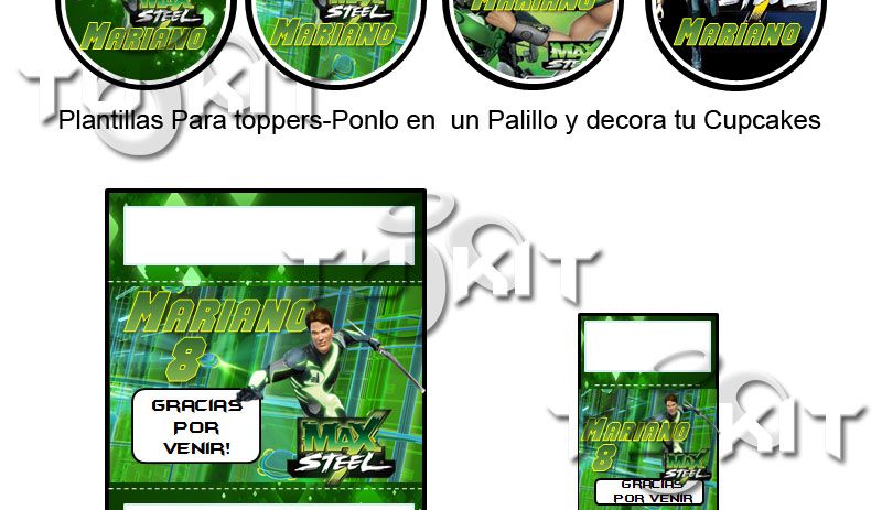 Invitaciones Max Steel