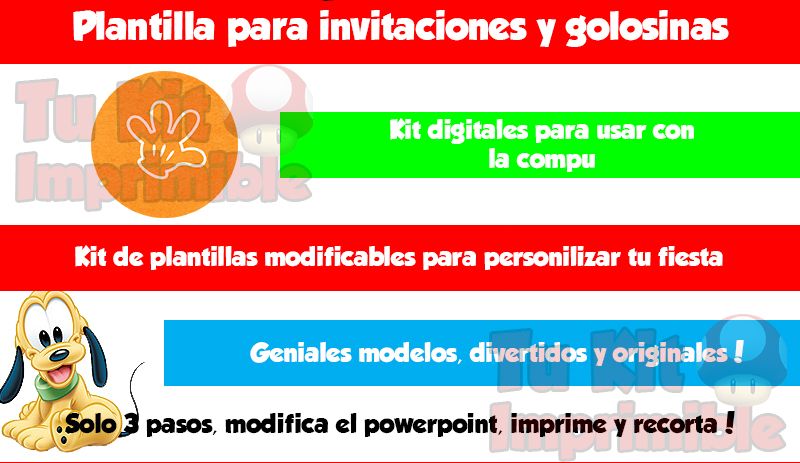 Kit Imprimible Mickey Bebe