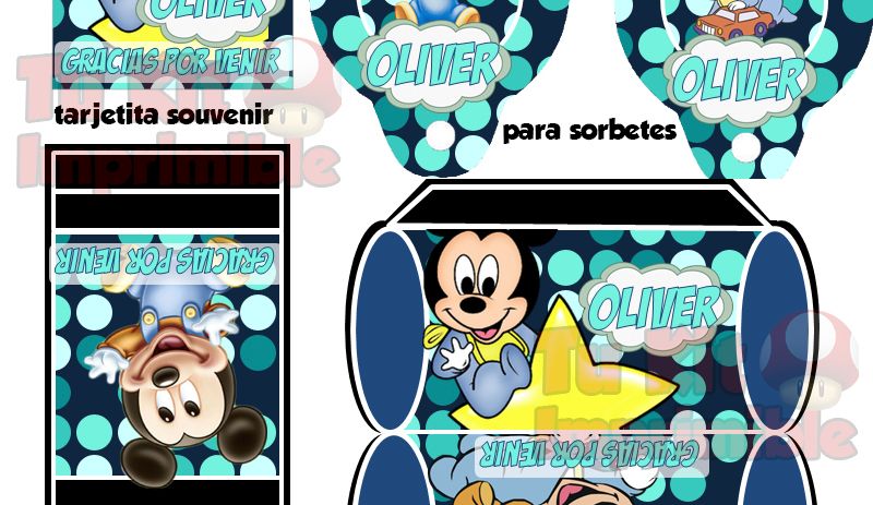 Kit Imprimible Mickey Bebe