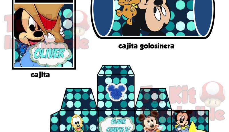 Kit Imprimible Mickey Bebe