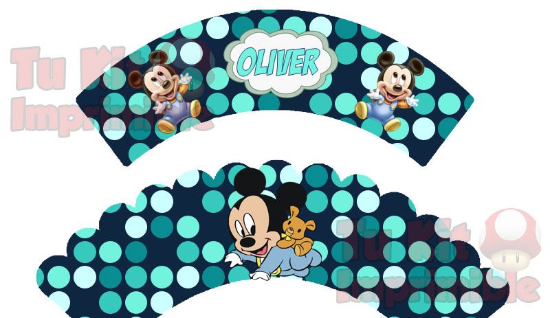 Kit Imprimible Mickey Bebe
