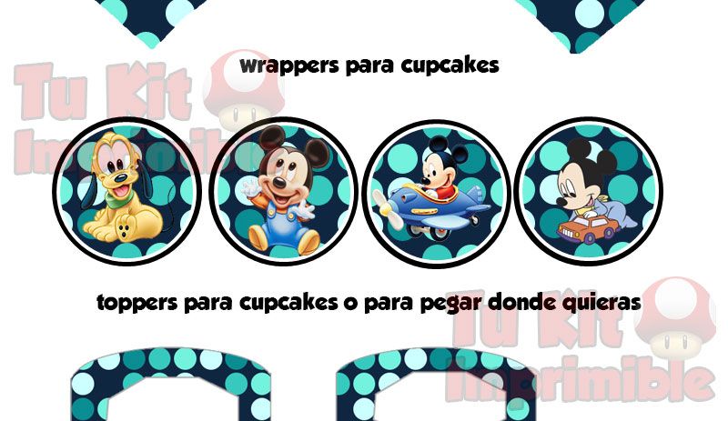 Kit Imprimible Mickey Bebe