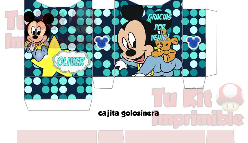Kit Imprimible Mickey Bebe