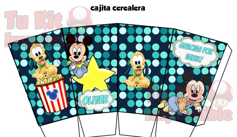 Kit Imprimible Mickey Bebe