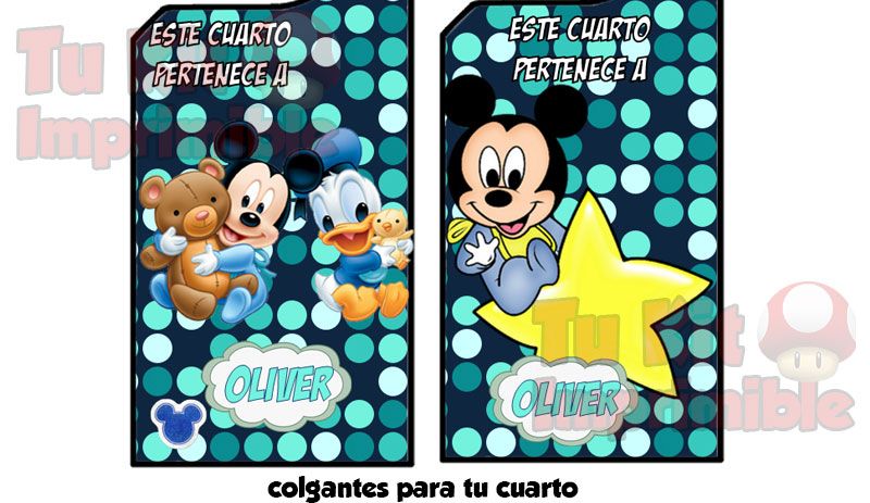 Kit Imprimible Mickey Bebe