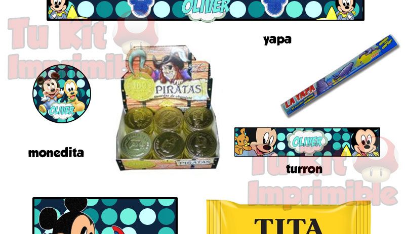 Kit Imprimible Mickey Bebe
