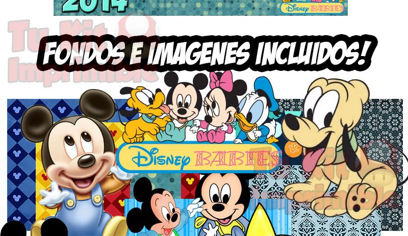 Kit Imprimible Mickey Bebe