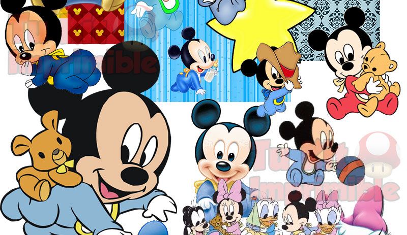 Kit Imprimible Mickey Bebe