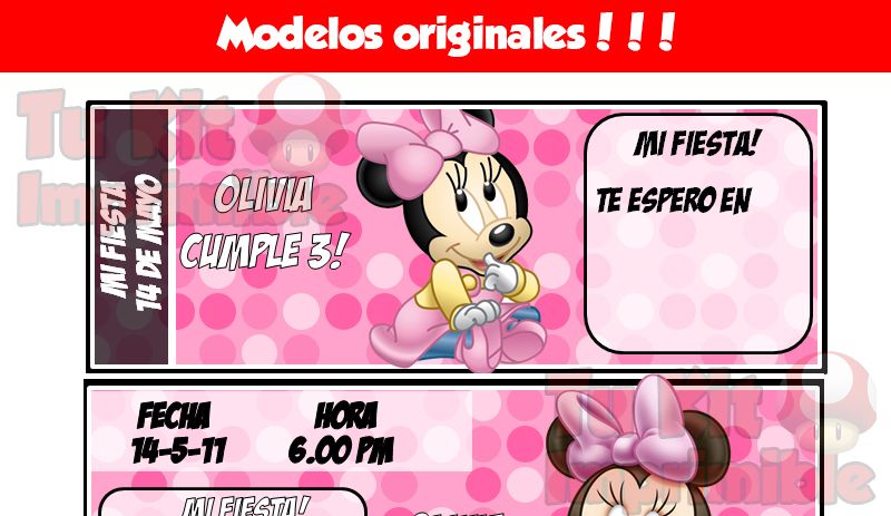 Kit Imprimible Minnie