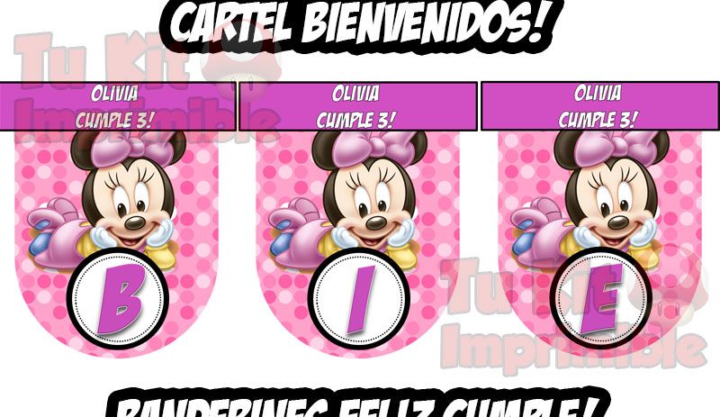 Kit Imprimible Minnie