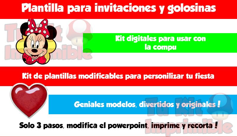 Kit Imprimible Minnie