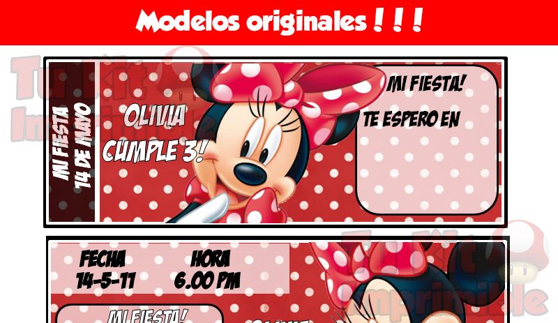 Kit Imprimible Minnie
