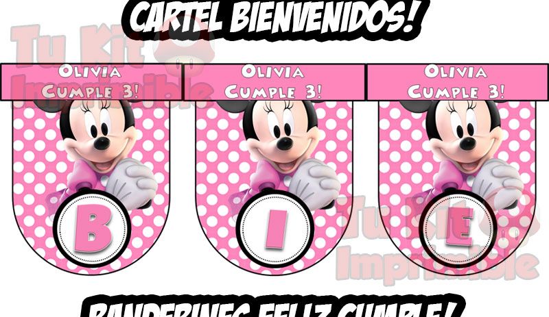 Kit Imprimible Minnie