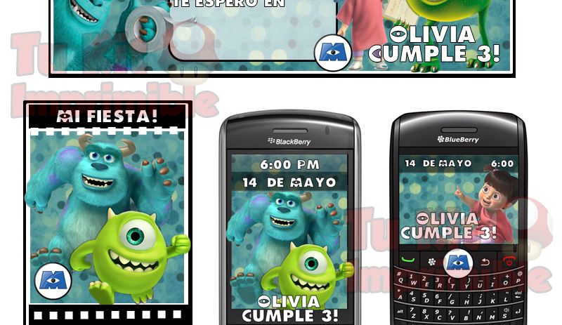 Kit Imprimible Monster Inc