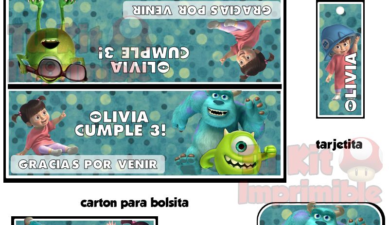 Kit Imprimible Monster Inc