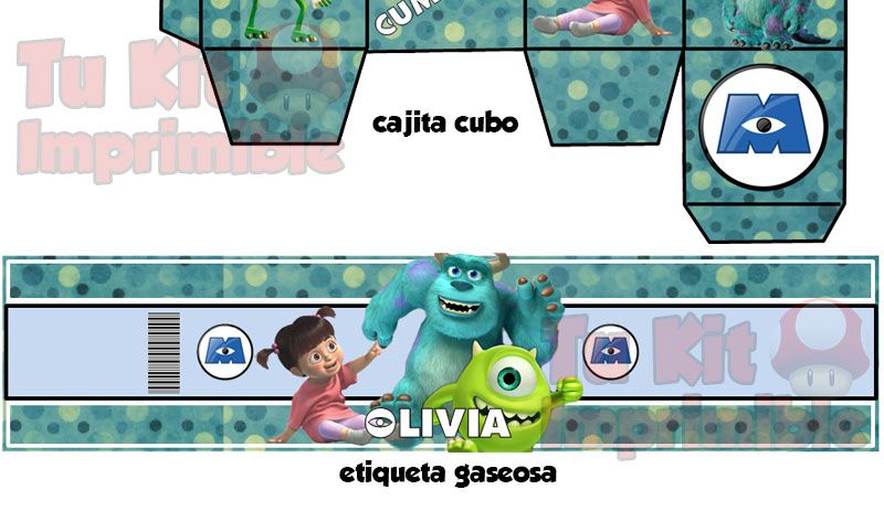 Kit Imprimible Monster Inc