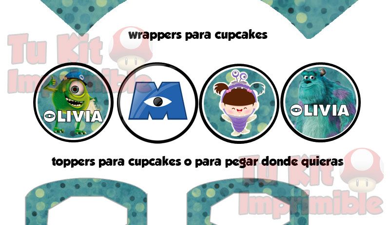 Kit Imprimible Monster Inc