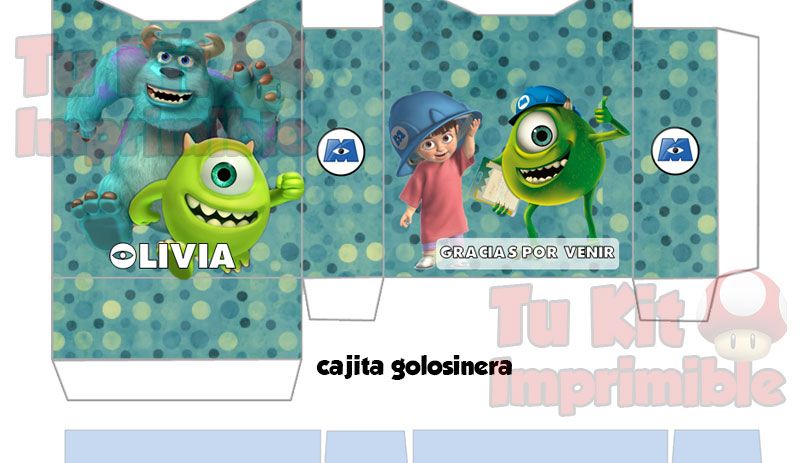 Kit Imprimible Monster Inc