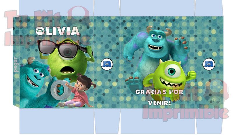 Kit Imprimible Monster Inc