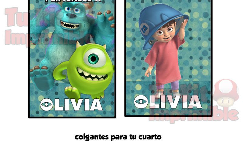 Kit Imprimible Monster Inc