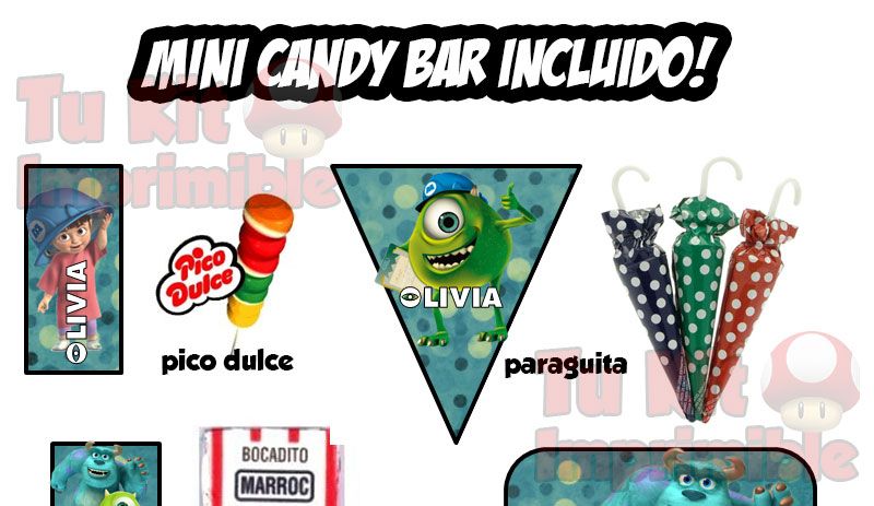 Kit Imprimible Monster Inc