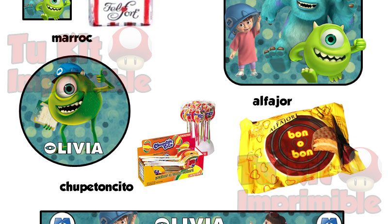 Kit Imprimible Monster Inc