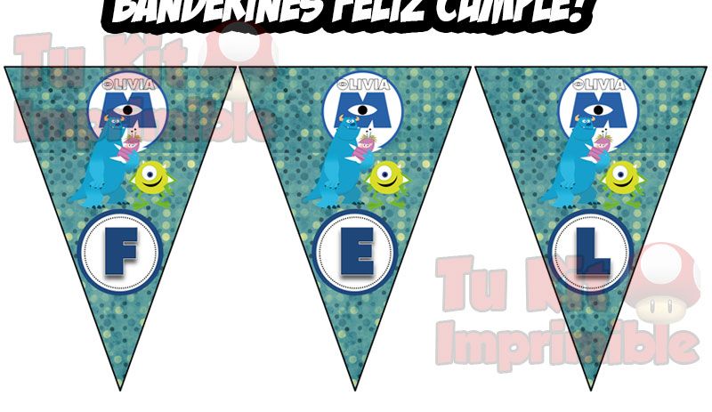 Kit Imprimible Monster Inc