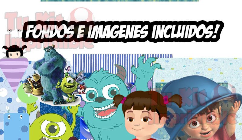 Kit Imprimible Monster Inc