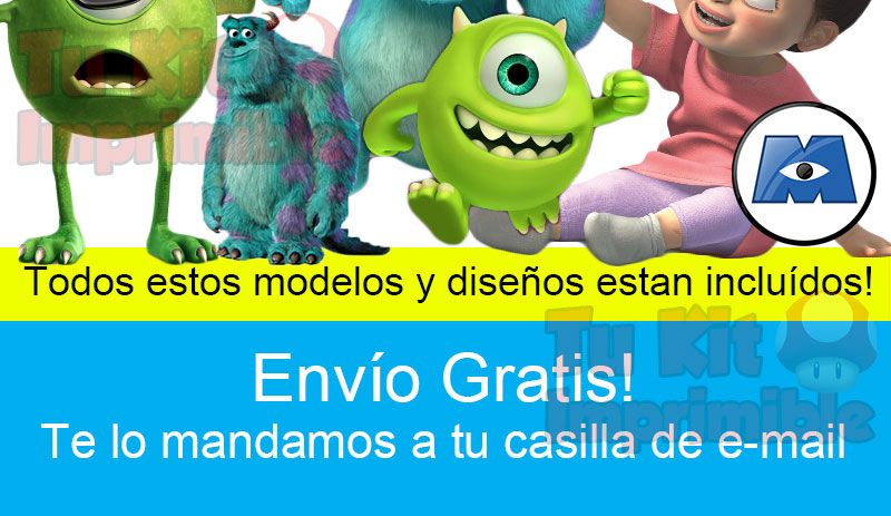 Kit Imprimible Monster Inc