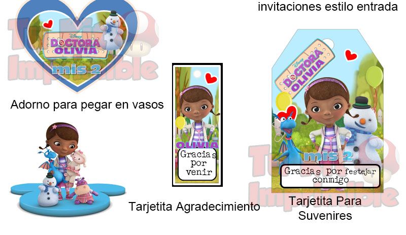 Invitaciones Doctora Juguetes