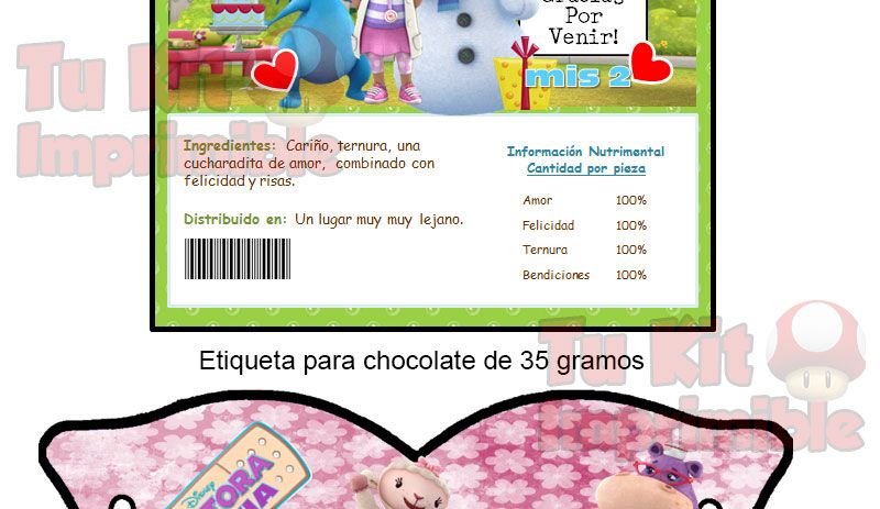 Invitaciones Doctora Juguetes