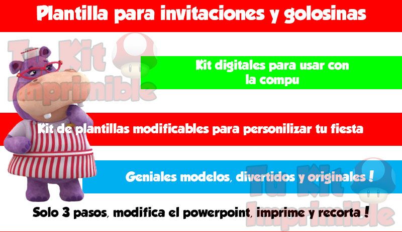 Invitaciones Doctora Juguetes