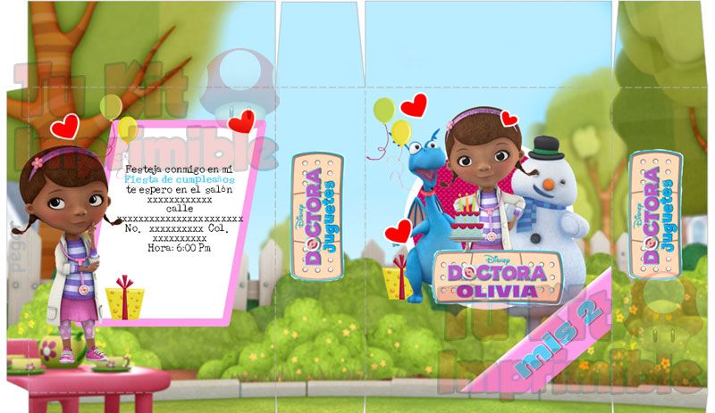 Invitaciones Doctora Juguetes