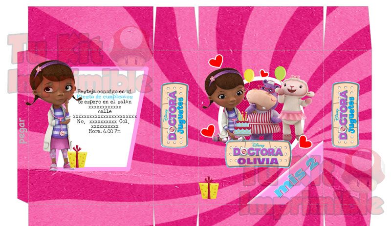 Invitaciones Doctora Juguetes