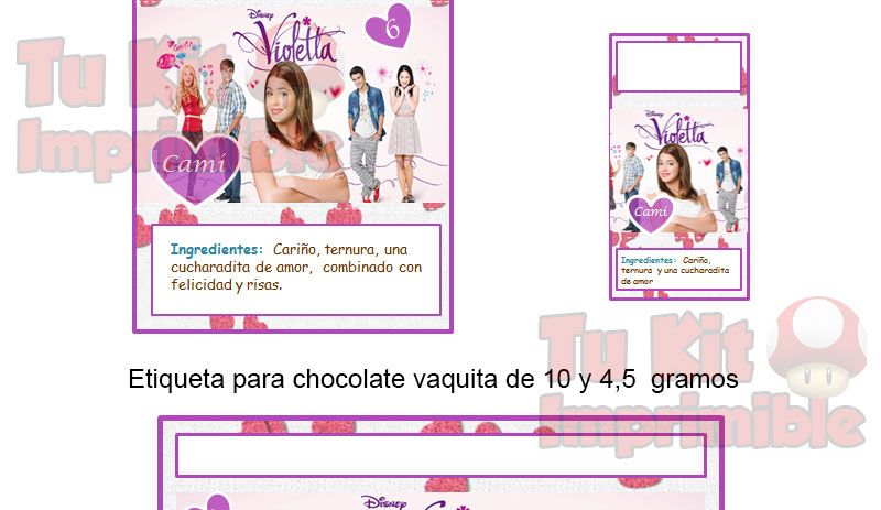 Invitaciones Violetta