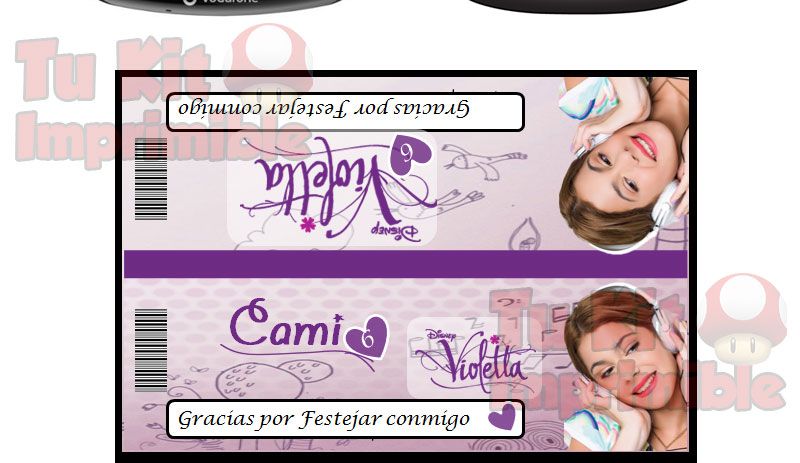 Invitaciones Violetta