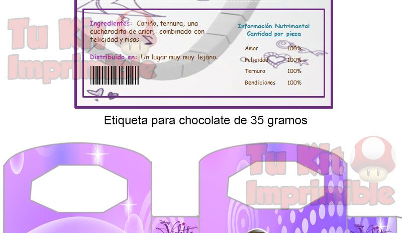 Invitaciones Violetta