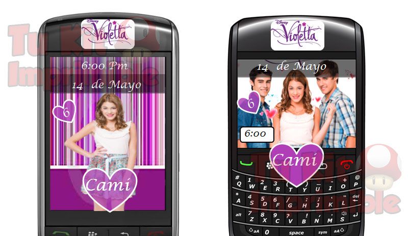Invitaciones Violetta