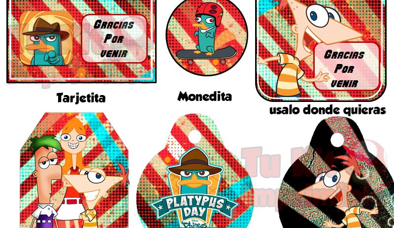 Kit Imprimible Phineas y Ferb