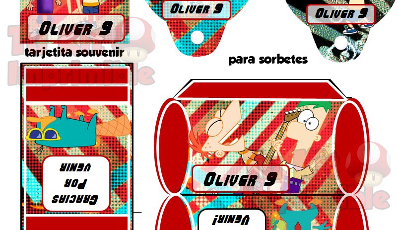 Kit Imprimible Phineas y Ferb