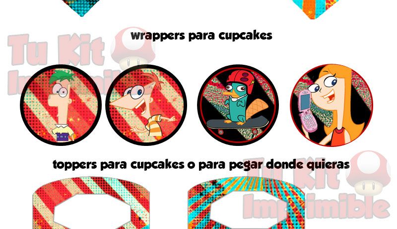 Kit Imprimible Phineas y Ferb