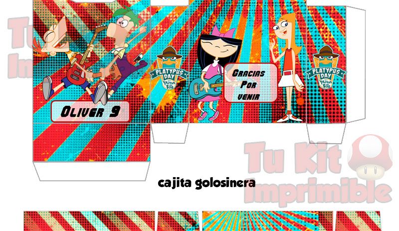 Kit Imprimible Phineas y Ferb