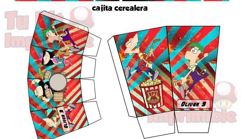 Kit Imprimible Phineas y Ferb