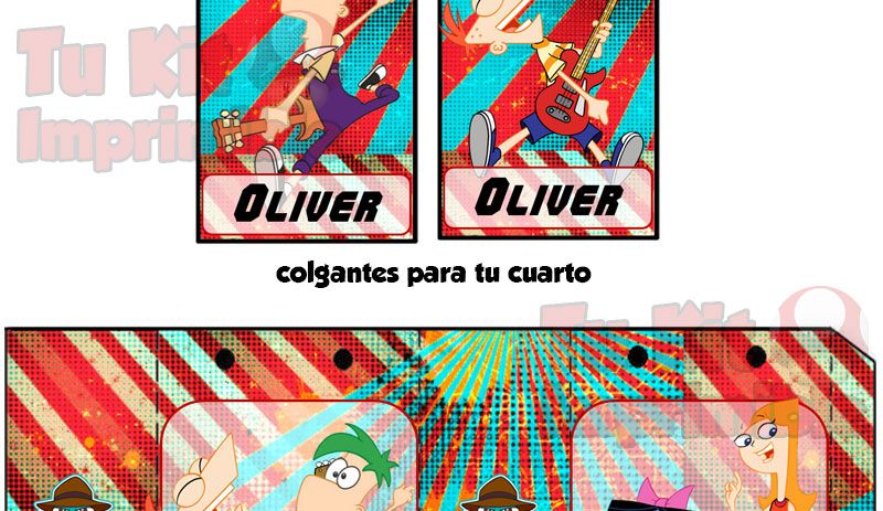 Kit Imprimible Phineas y Ferb