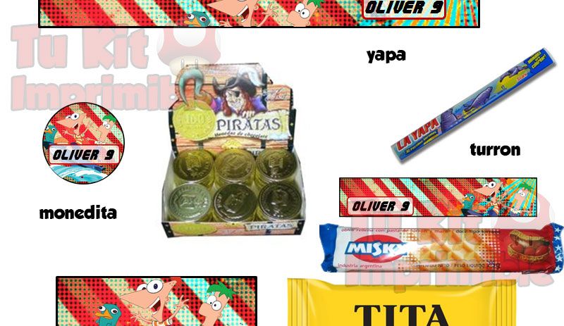 Kit Imprimible Phineas y Ferb