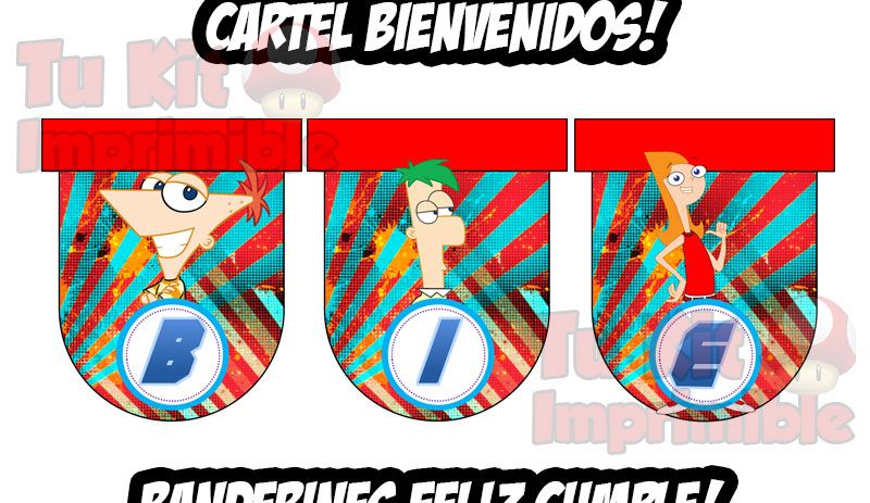 Kit Imprimible Phineas y Ferb