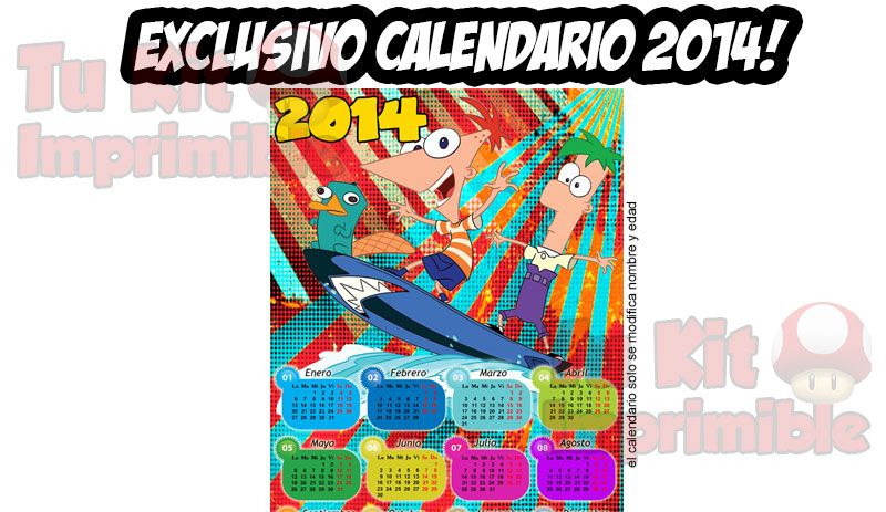 Kit Imprimible Phineas y Ferb