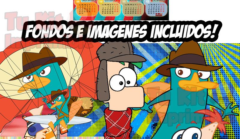 Kit Imprimible Phineas y Ferb