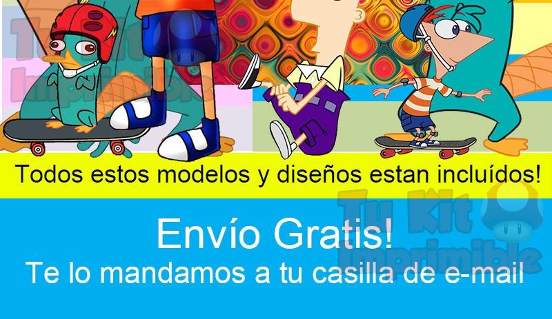 Kit Imprimible Phineas y Ferb