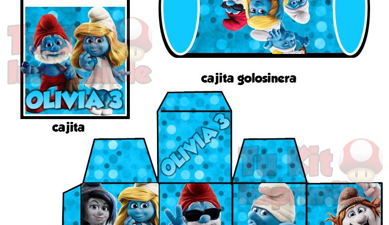 Kit Imprimible Pitufos